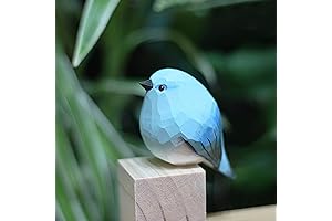 Wooden Mountain Bluebird Figurines