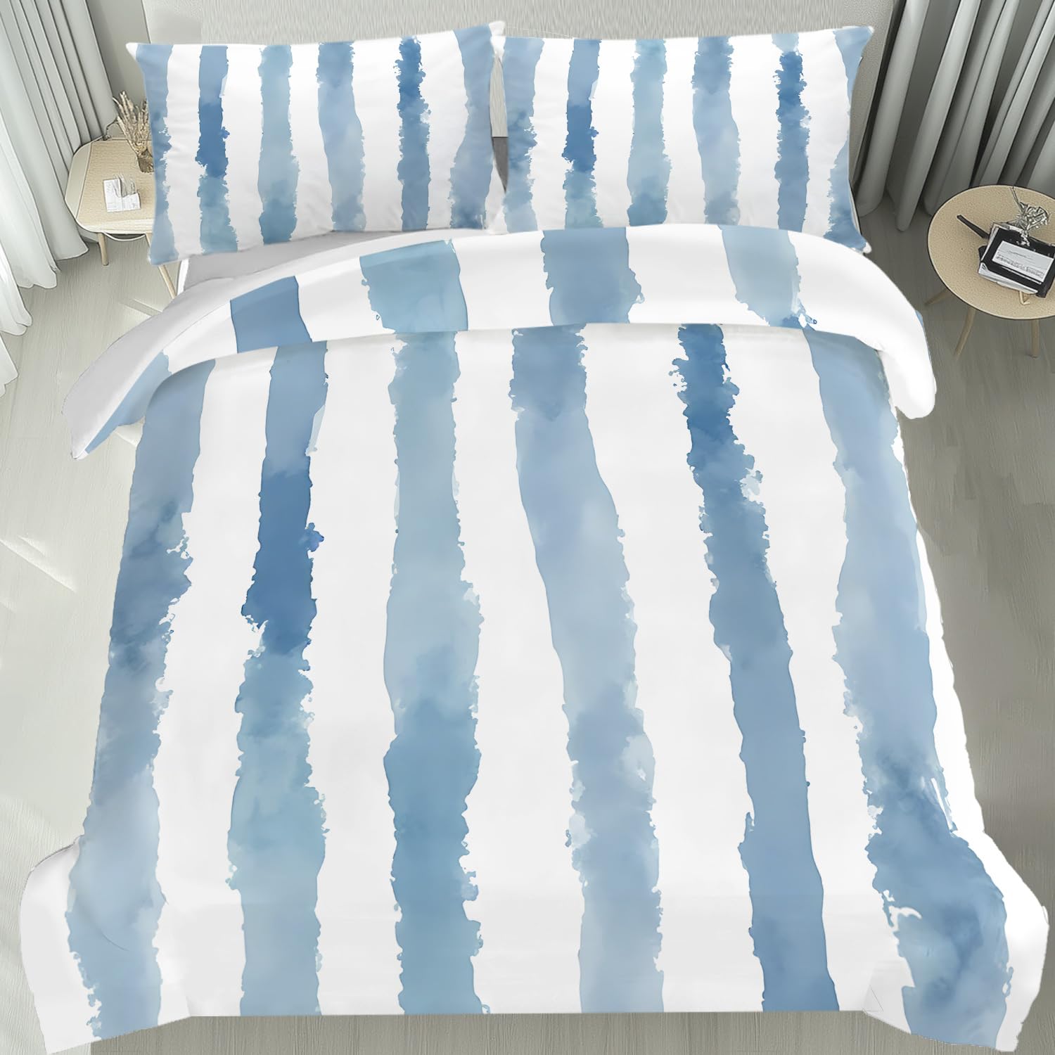 Parure de lit thermorégulatrice pour lit double finie la transpiration nocturne