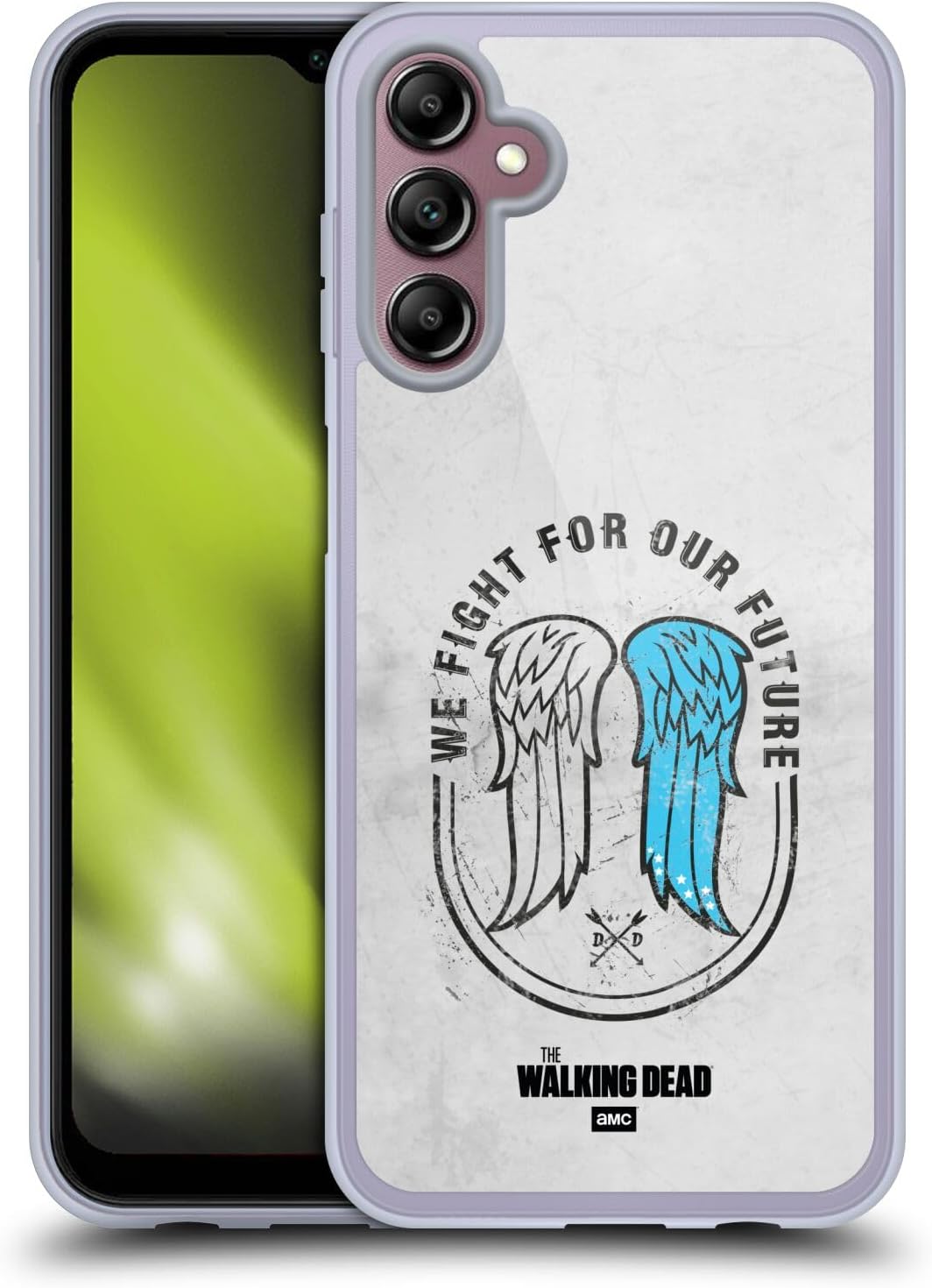 Head Case Designs Officially Licensed AMC The Walking Dead Grafitti Daryl Dixon Iconic Gel Case [Military Grade Protection] Compatible with Samsung Galaxy A14 5G
