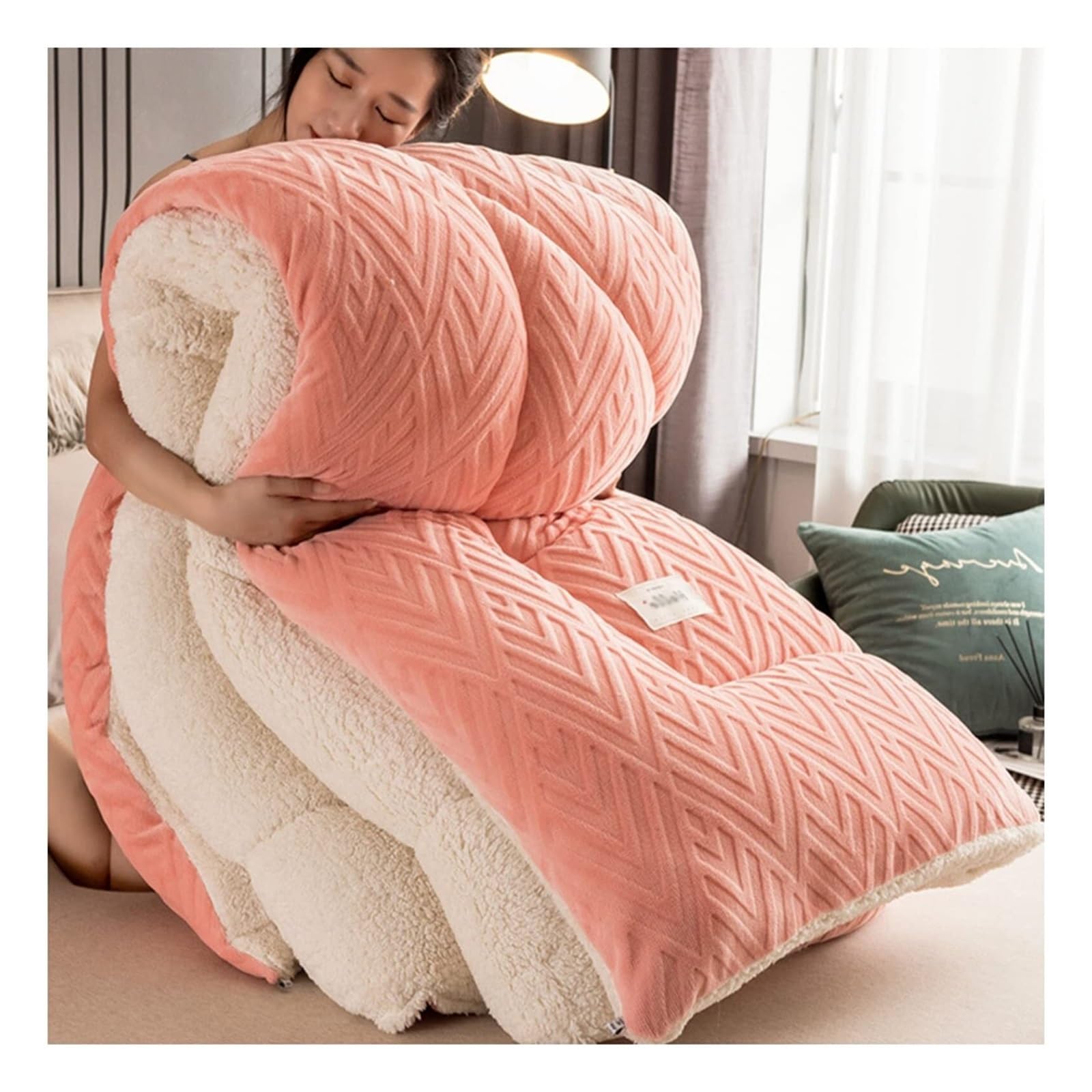 Edredón de cachemira para cama doble calidez acogedora para disfrutar de las noches de invierno