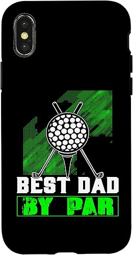 iPhone XXS Best Dad By Par Golf Balls Dad For Men Father's Day Golf Case