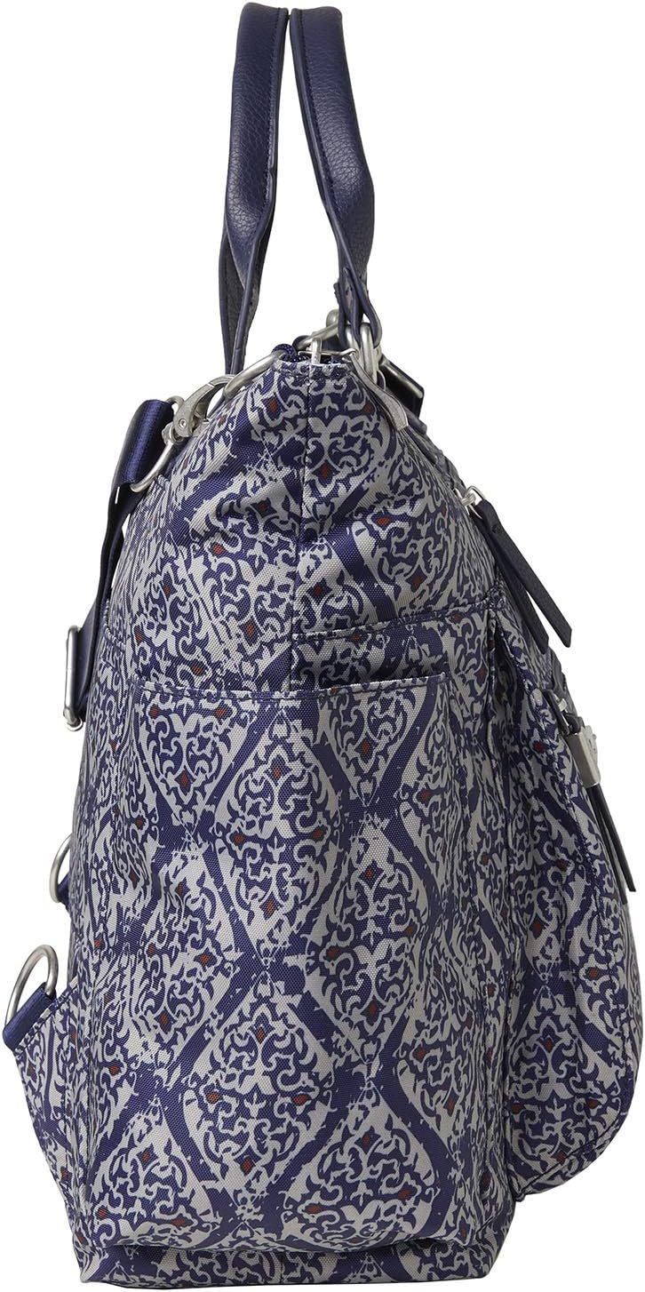 Baggallini Women's 3-in-1 Convertible Backpack, Sterling Shimmer, One Size : Clothing, Shoes & Jewelry