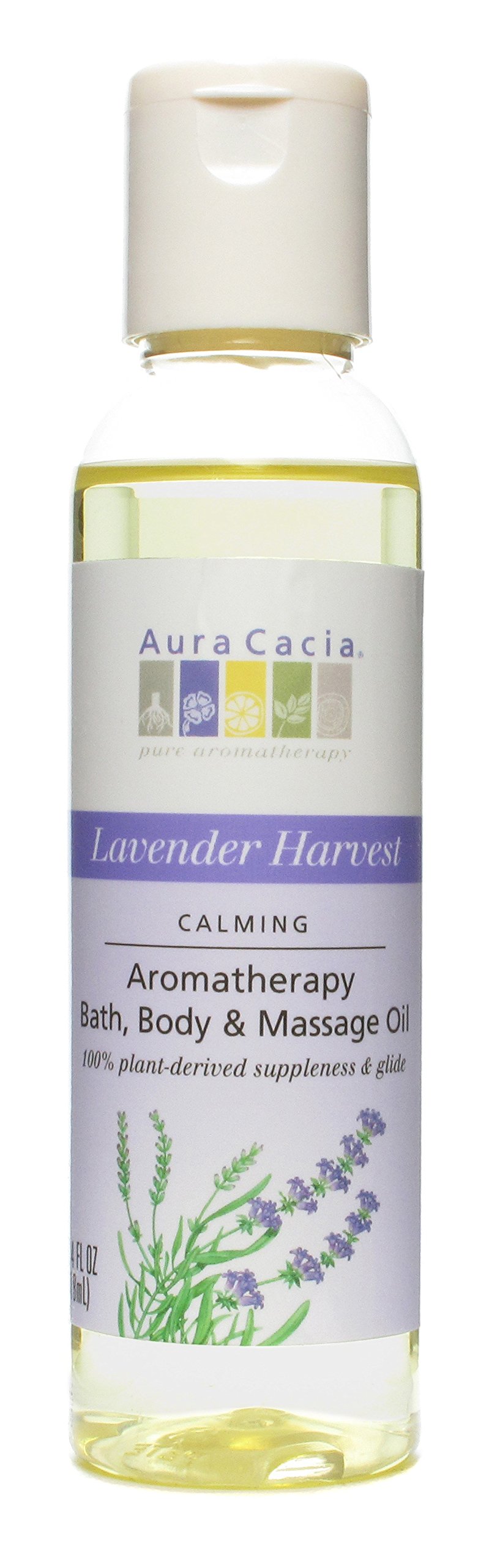 Aura Cacia Aromatherapy Body Oil Lavender Harvest - 4 Fl Oz