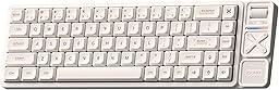 IQUNIX Magi65 Pro Low Profile Mechanical Keyboard Wireless 65% Keyboard Ultra Slim for Creamy Typing, Hot Swappable, RGB Backlit, PBT Keycaps, Aluminum Case, BT/2.4G/USB-C, Mac/Windows (White)