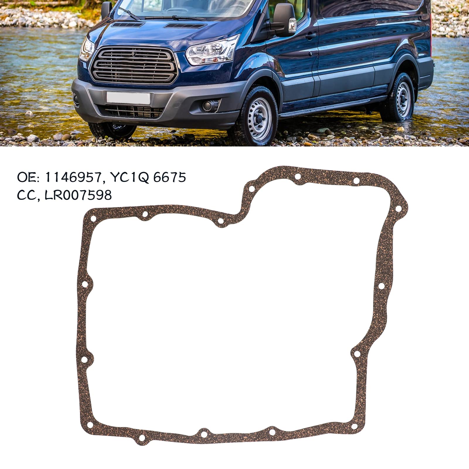 Guarnizione Porta, Guarnizione in Gomma Guarnizione Porta Anteriore 6C11V20708BC per TRANSIT MK7 V347 2006‑2013