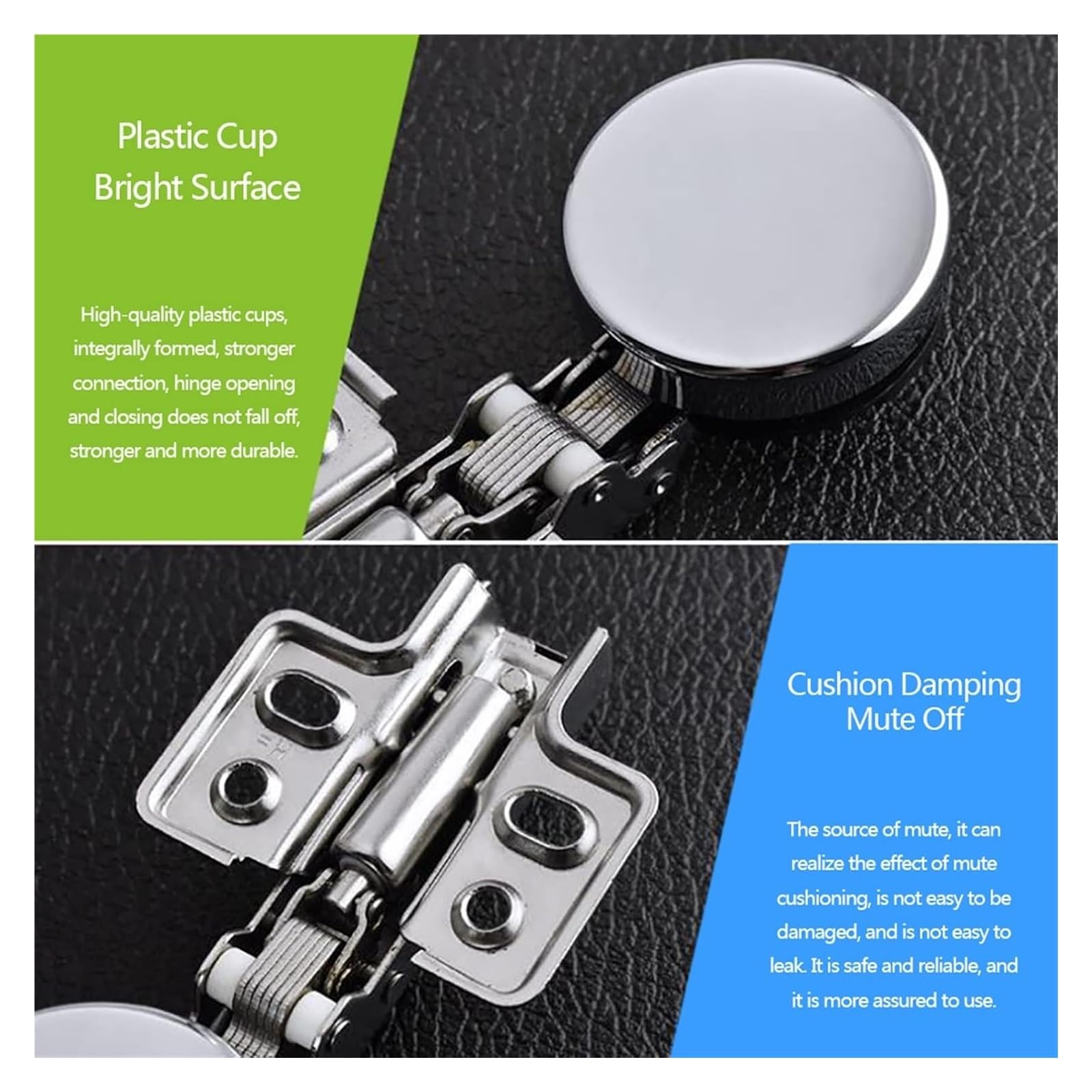 KEuLen Cerniere per Ante Cucina, Cerniera per Mobili, Cerniere for mobili da Cucina in Acciaio Inossidabile, Adatte for mobili da Cucina, armadi, cantinette for Vino(BIG-26MM)