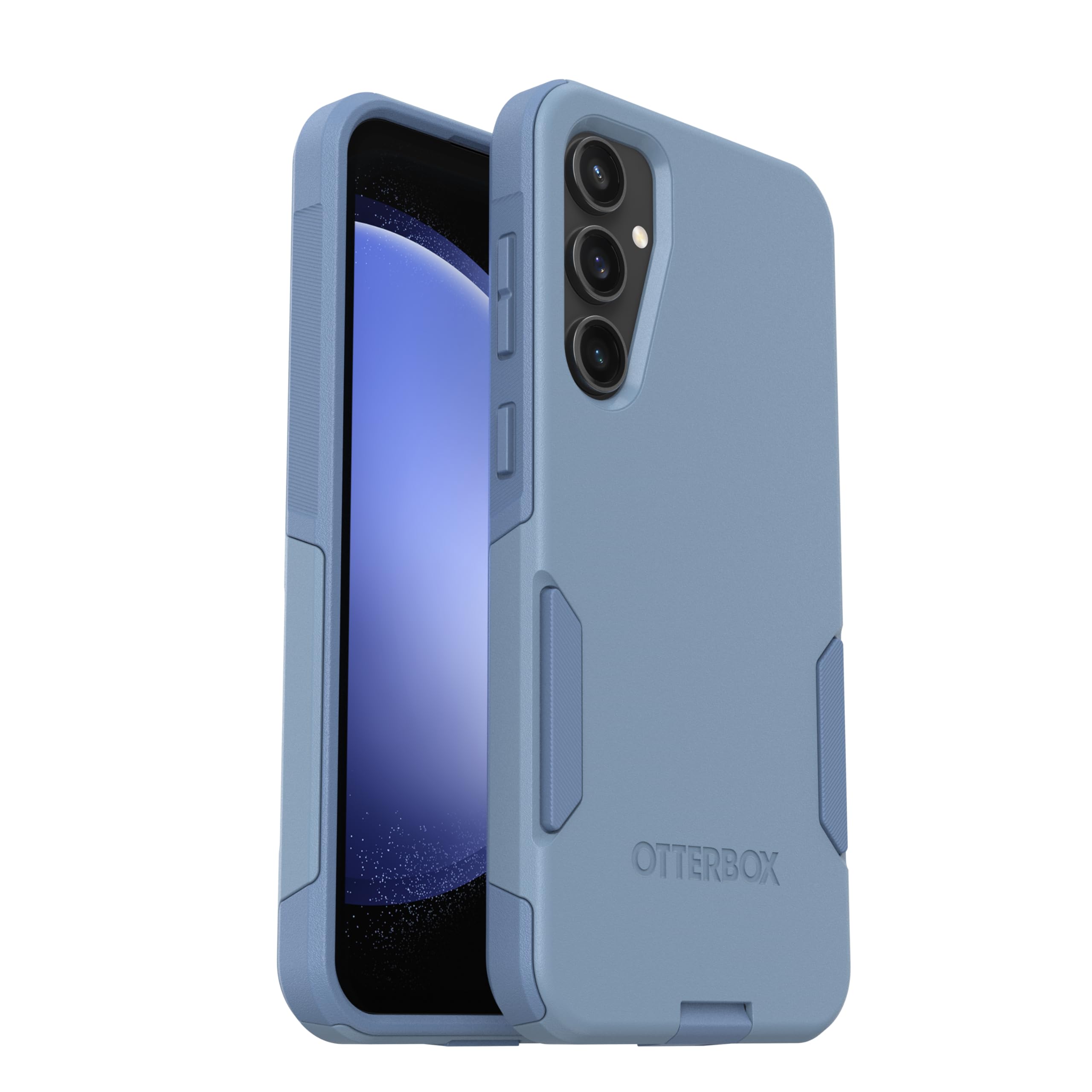 OtterBox Galaxy S23 FE (Only) Commuter Series Case - Crisp Denim (Blue) - Slim & Tough - Pocket-Friendly - with Port Protection - Non-Retail Packaging