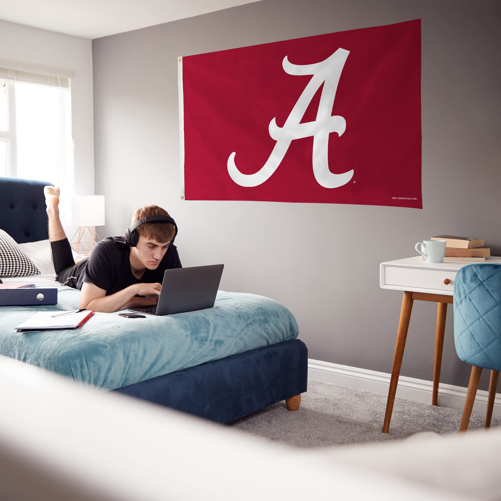 Rico Industries NCAA Alabama Crimson Tide Standard 3' x 5' Banner Flag, Team Color - Image 4