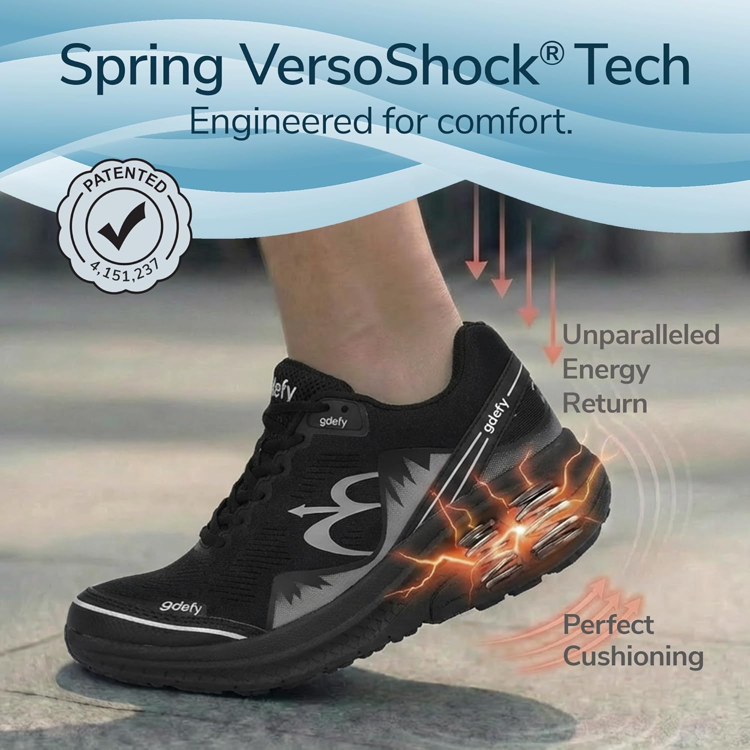 Women's black Mighty Walk