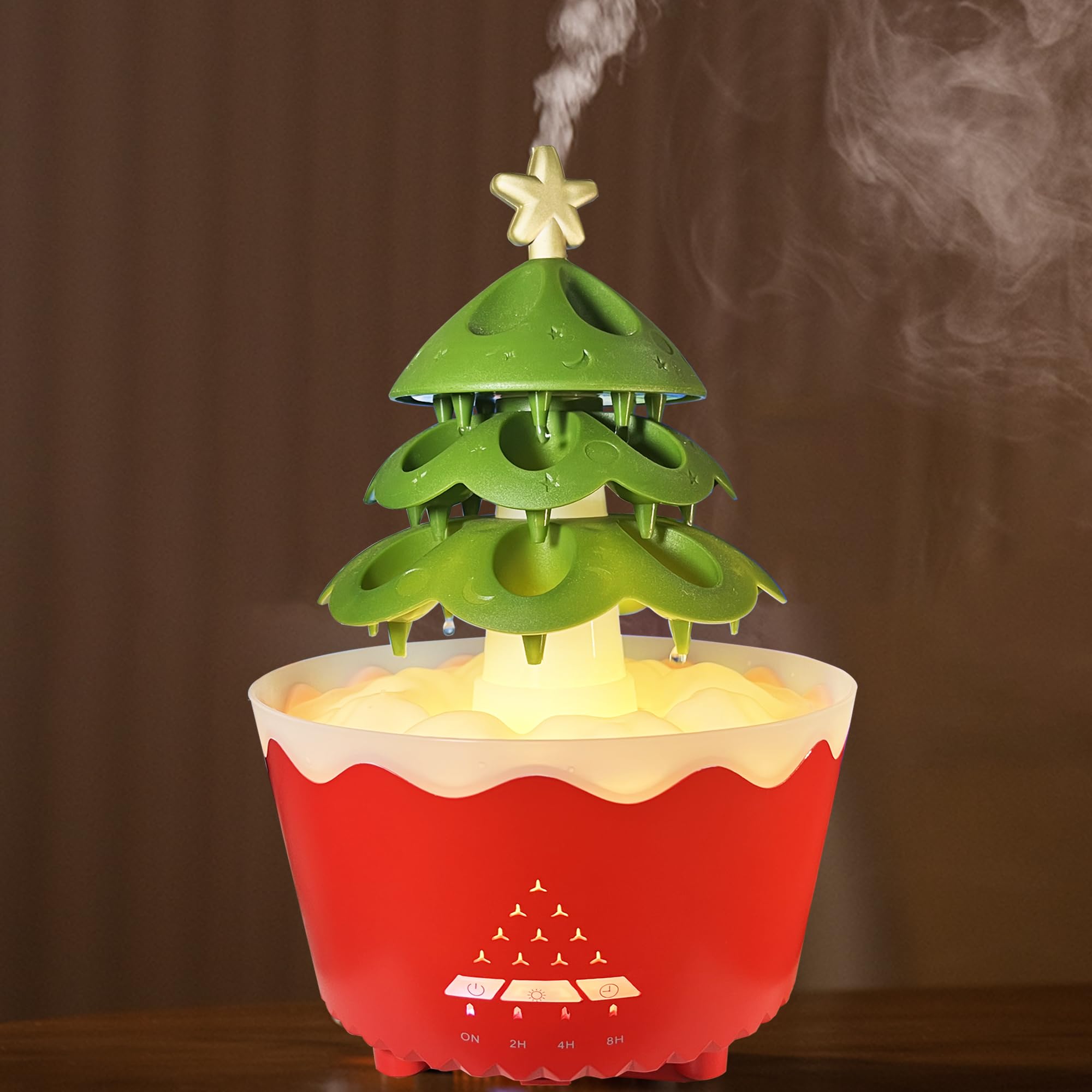 Raindrop Humidifiers for Bedroom, Small Humidifier, Aromatherapy Essential Oil Diffuser,Essential Oil Diffuser with Atmosphere Light, Humidifier with