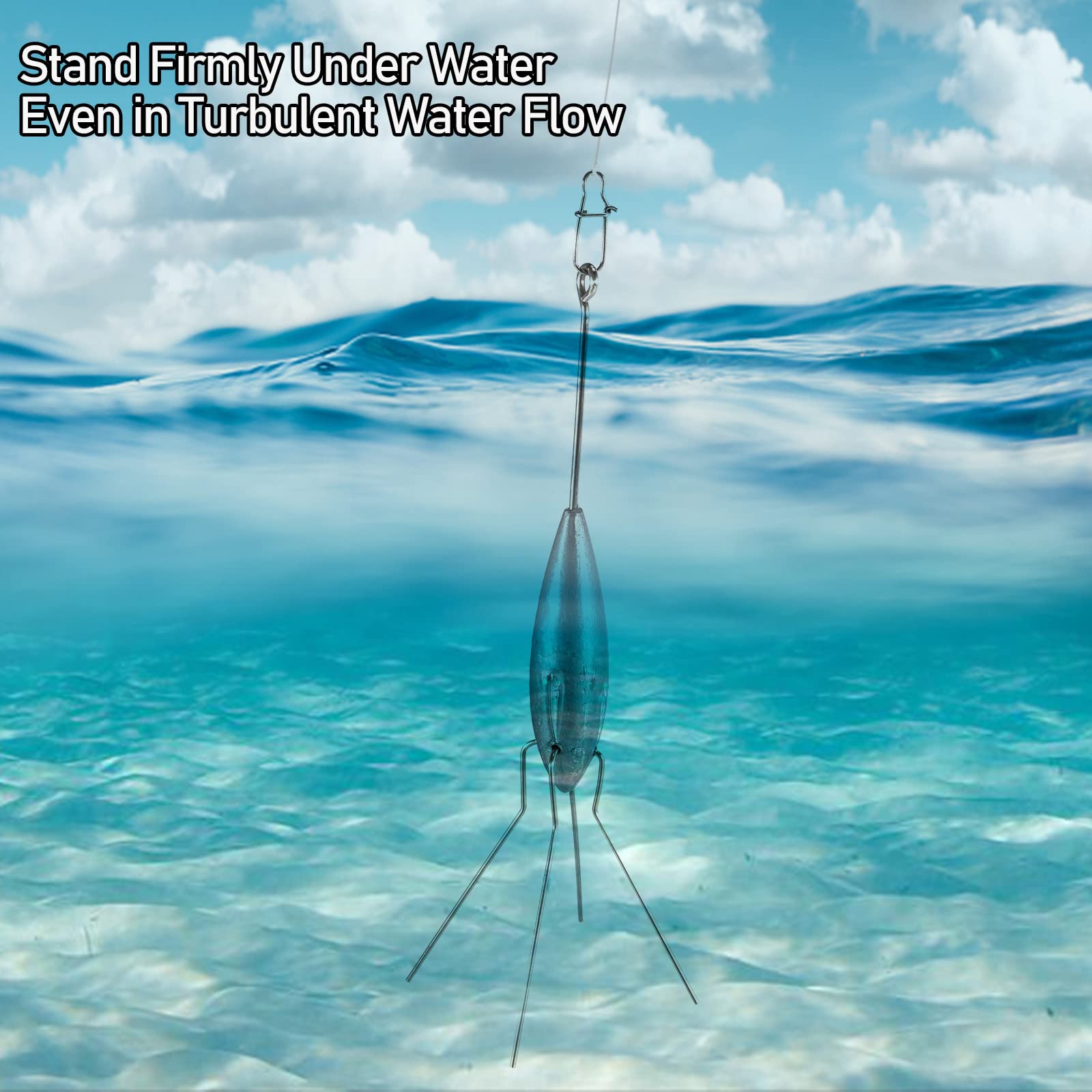 VEPEPE 2 Stück Angelgewichte 6OZ Mit Langem Schwanz | Surfcasting Bleie Für Strand & Meer | Salzwasser Angelzubehör