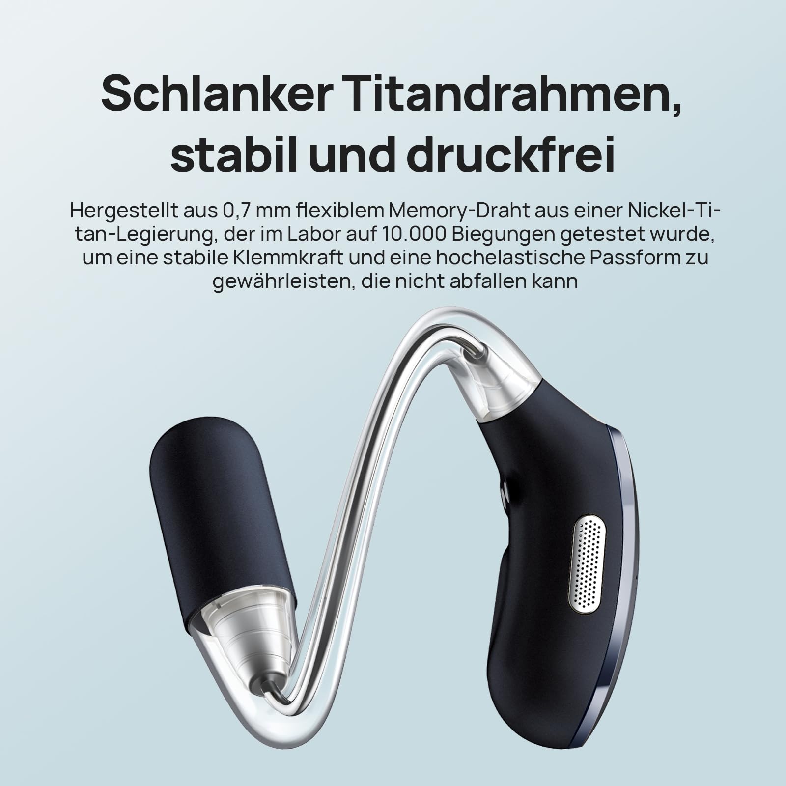 Mibro OpenEar Pro Kopfhörer Bluetooth 5.4, IPX4 Wasserfest | Wireless-Ohrhörer mit Mikrofon Bluetooth Earbuds, 30 Stunden Wiedergabezeit Open-Ear-Kopfhörer, Schnellladung (Schwarz)