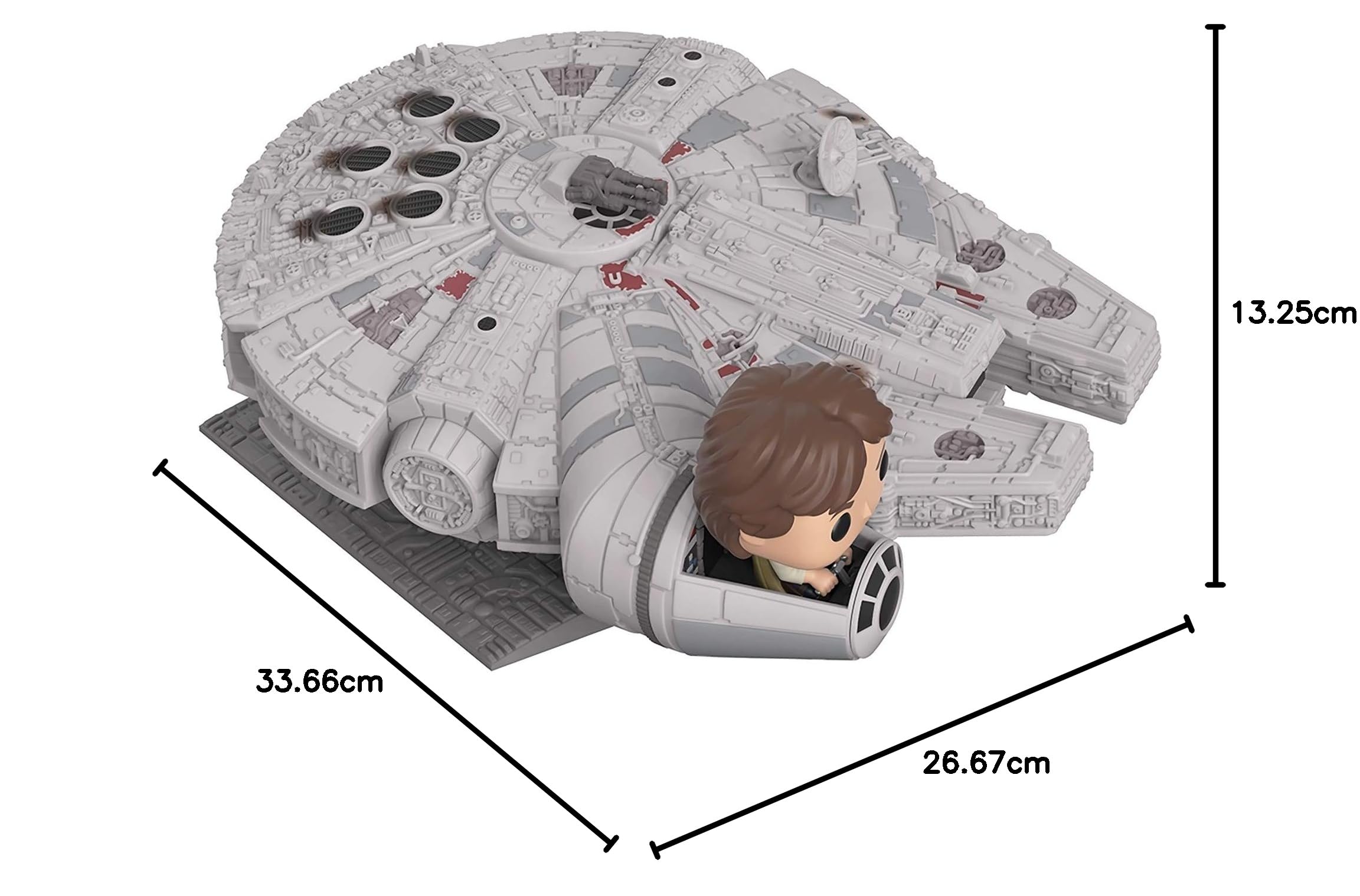 Funko Pop! Deluxe: Star Wars - Millennium Falcon with Han Solo