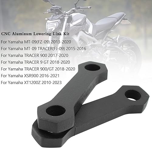 Miniatura 2 de Areyourshop Kit de eslabones de bajada de aluminio CNC para Yamaha MT-09 (FZ-09) 2013-2020, MT-09 TRACER (FJ-09) 2015-2016, TRACER 900 2017-2020,