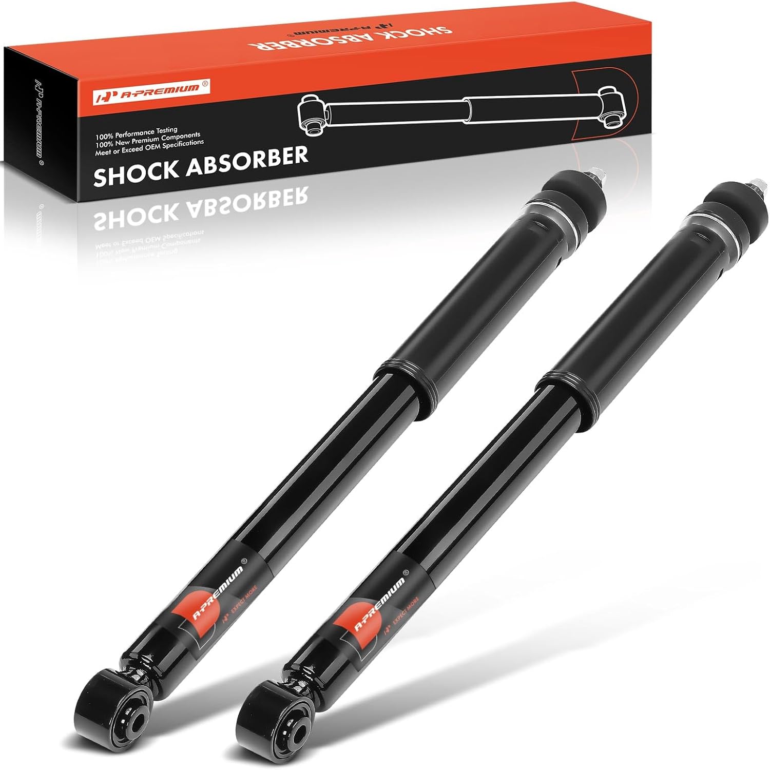 A-Premium Rear Pair (2) Shock Absorber Compatible with Acura ILX 2013-2022, Driver and Passenger Side
