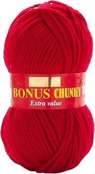 Sirdar Hayfield Bonus Chunky, Ladybird 698, 100g