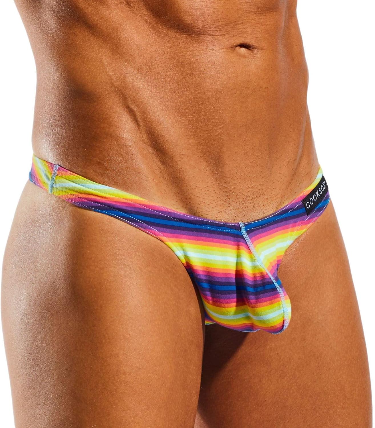 Cocksox Men's Enhancing Pouch Thong CX05 (Large, Trance)