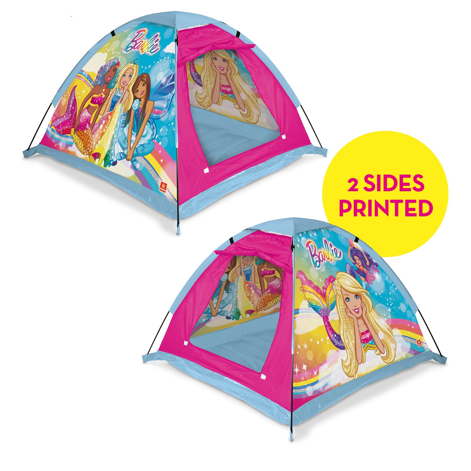 Mondo Toys – Garden Tent namiot ogrodowy Barbie – domek do zabawy w pomieszczeniach i na zewnątrz dla chłopców i dziewczynek – przenośny namiot na prezent dla dzieci – łącznie z torbą do przenoszenia – 28517