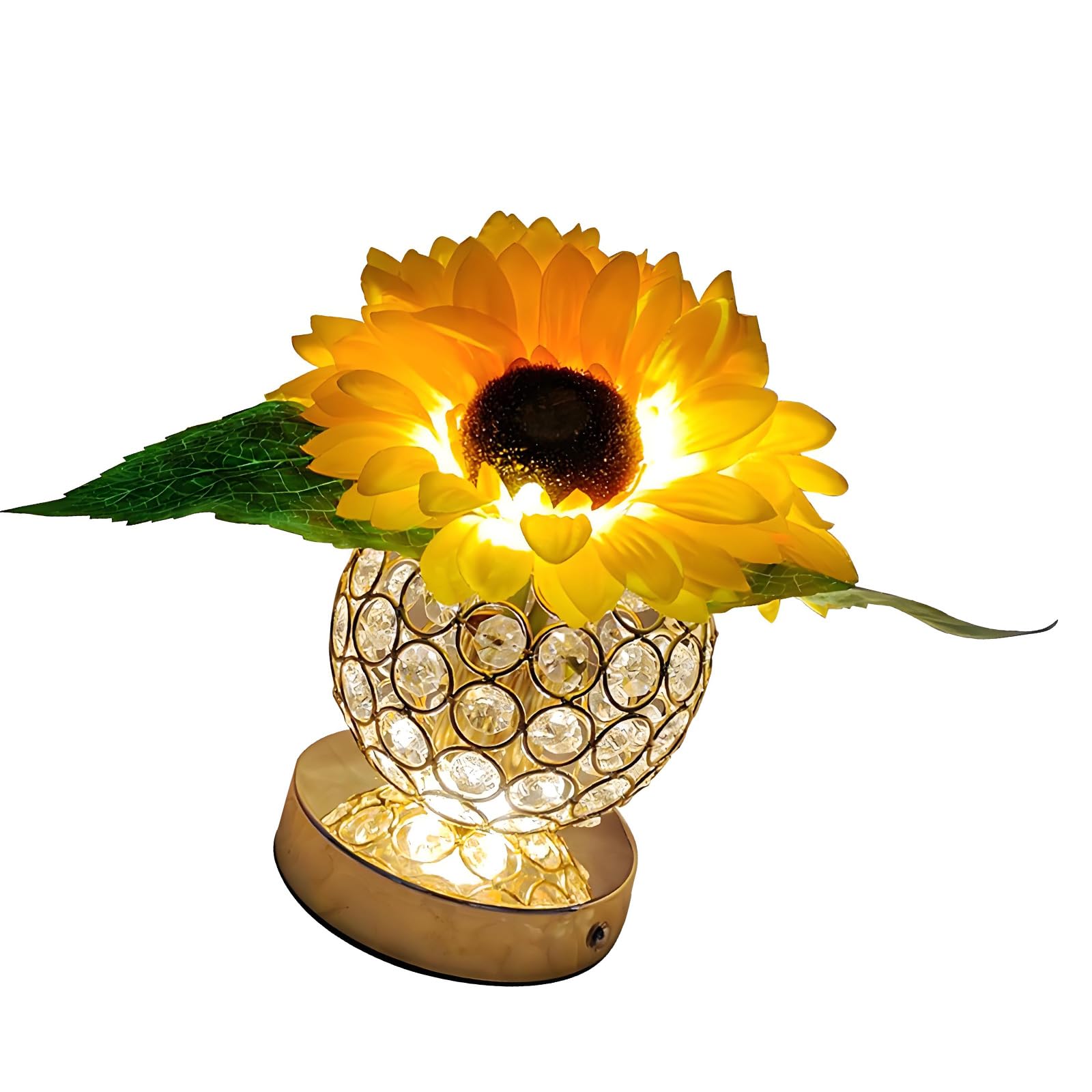 Tsophreniq USB Rechargeable Floral Table Lamp with Adjustable Brightness Perfect for Gifts Tender Moodlamp