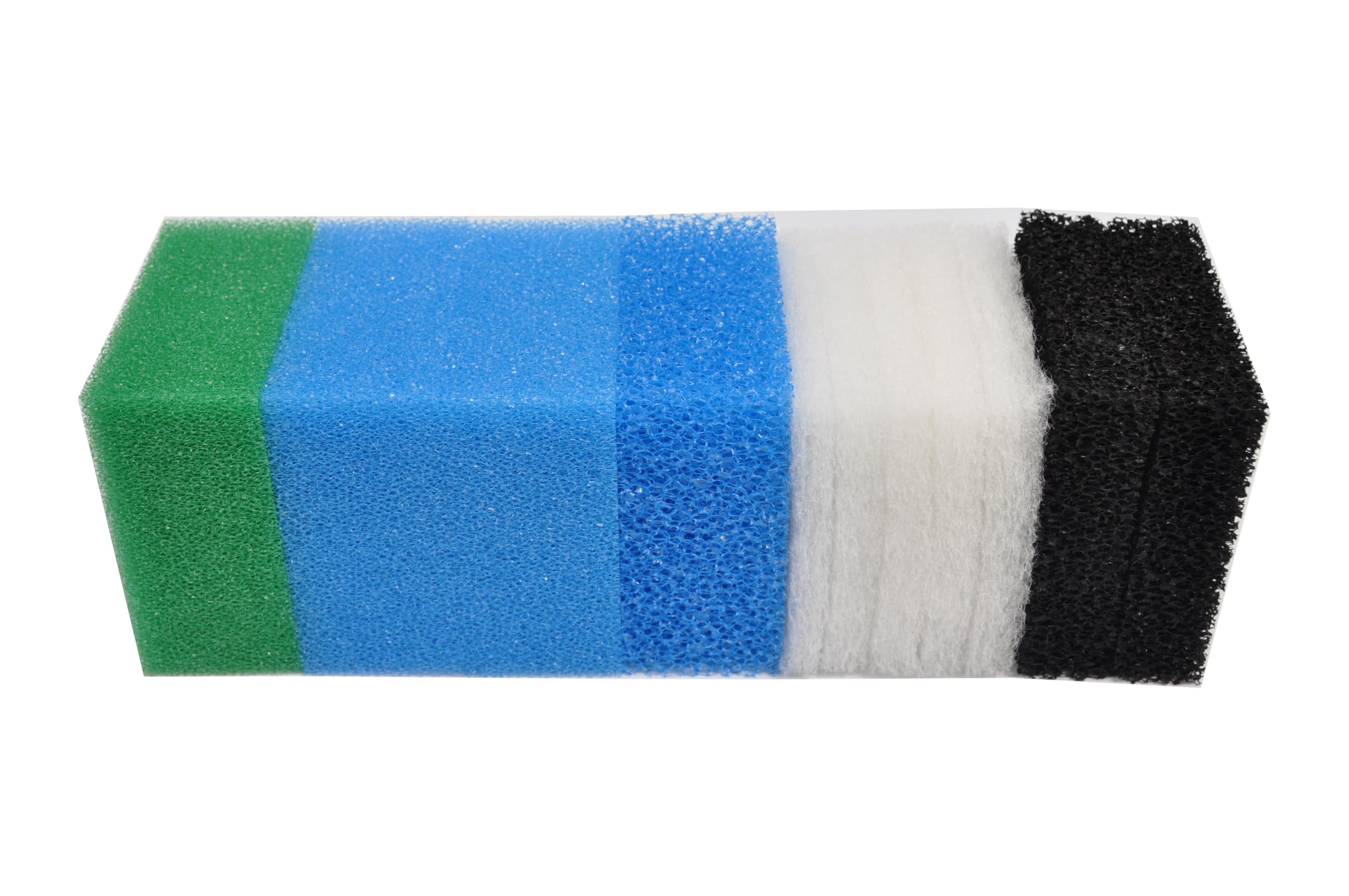Kompatibler Satz Filtermedien für Juwel Compact/Bioflow 3.0 M (2 x Blaue Schwämme (fein), 1 x Blaue Schwämme (grob), 1 x Grüne Schwämme, 2 x Aktivkohle-Schwämme, 5 x Weiße Filter-Schwämme), 3Sets