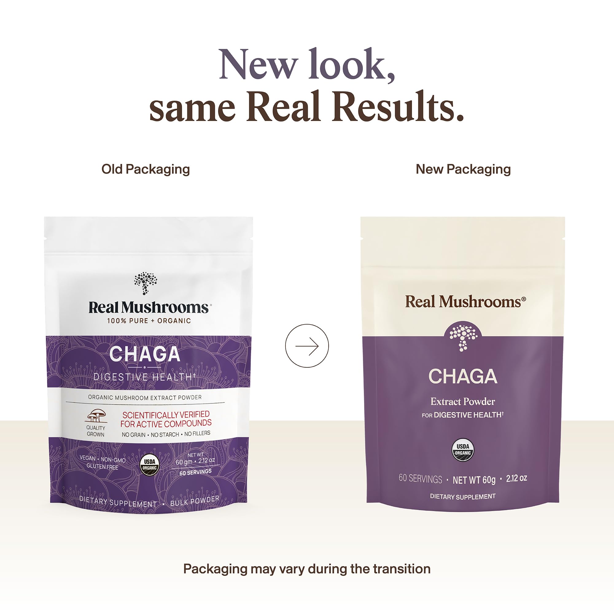 Real Mushrooms Organic Chaga Powder from Fruiting Body, 60 Servings — Amazon image 2