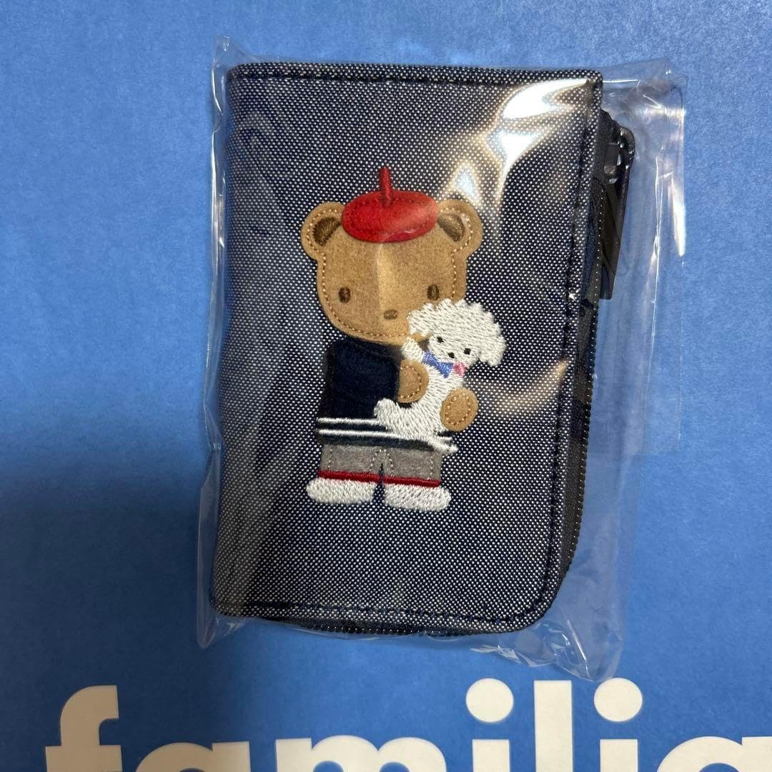 ファミリア キーケース 青 デニム キーリング familiar キーケース