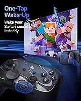Vista 2 de EasySMX S10 Switch 2 Controller-One Key Wake-up, Switch 2 Pro Controller with 6 Axis Gyro, NFC Function, TMR Anti-Drift Joystick, HD Rumble, Negro