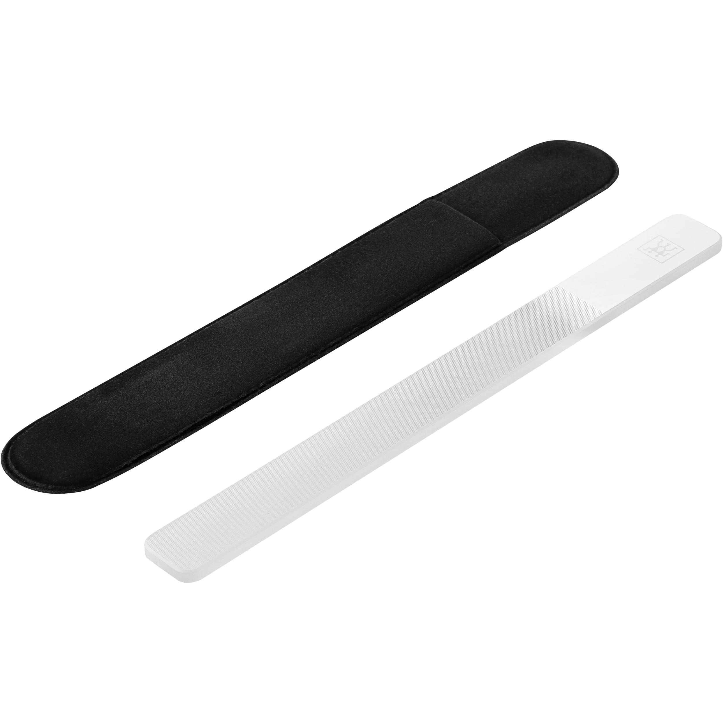 ZWILLING szklana polerka do paznokci (drobnoziarnista powierzchnia, dwustronna, do polerowania, z etui ochronnym), Premium, 150 mm