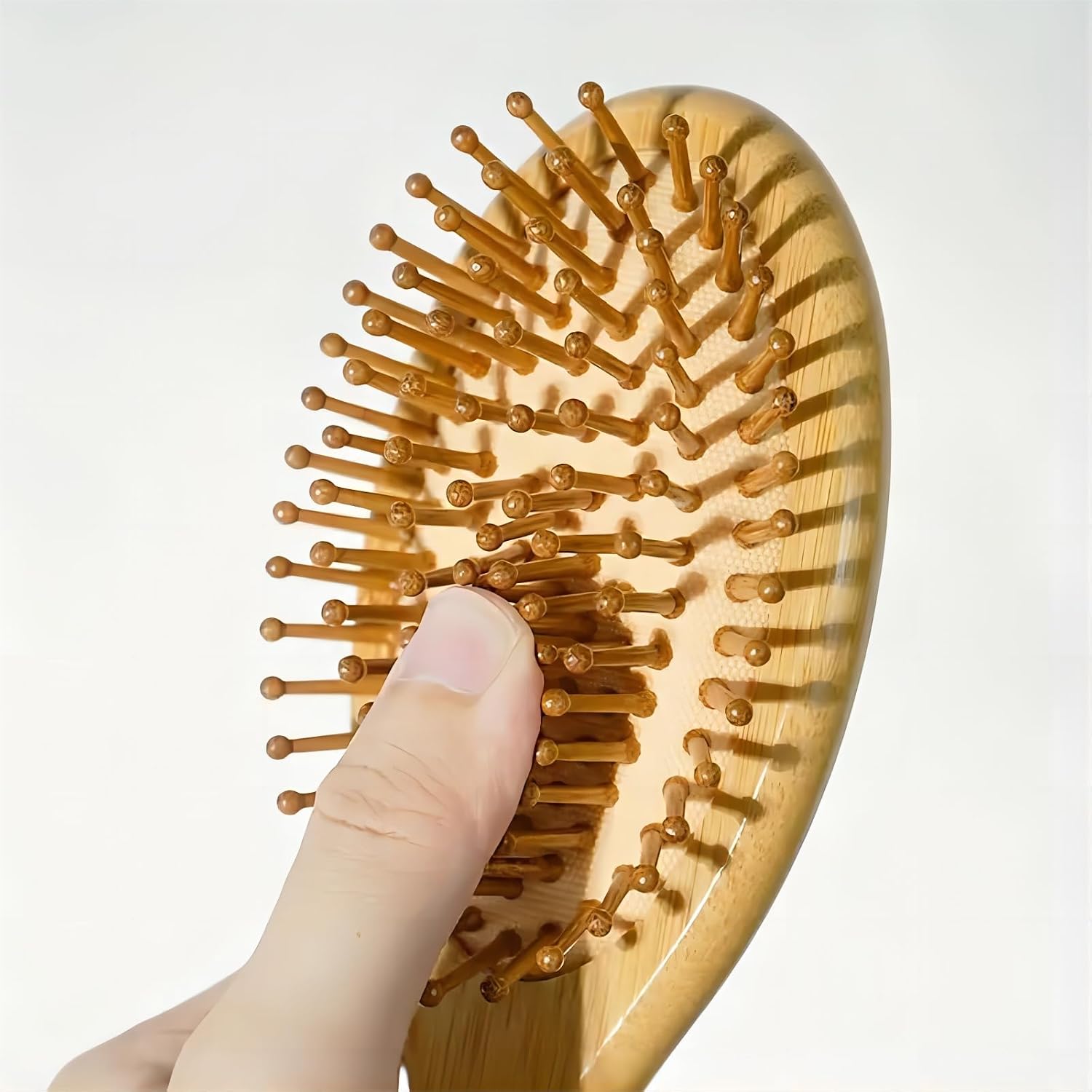 Escova de cabelo de madeira profissional para massagem e estilo do couro cabeludo