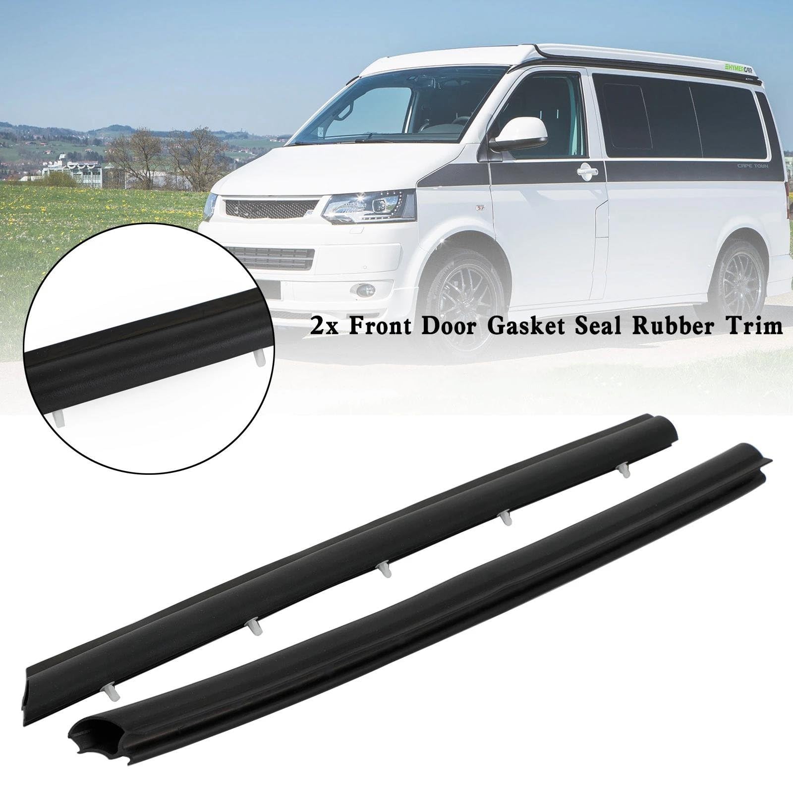 Protezione Portiera Auto 2x Auto Porta Anteriore Guarnizione Di Tenuta In Gomma Trim Striscia Di Tenuta Guarnizioni Striscia Meteo Per VW Per Transporter T5 T5.1 2003 +