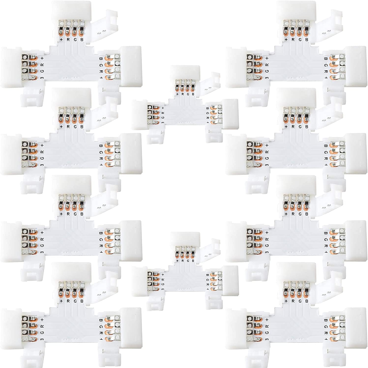 T Shape 4 Pin Strip Light Connector