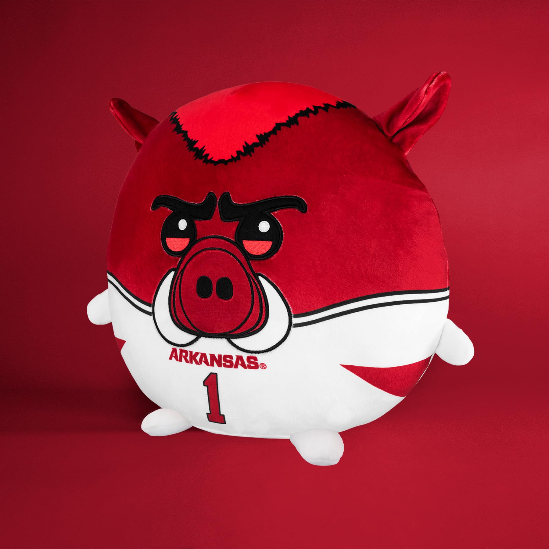 Sleep Squad Arkansas Razorbacks Big Red 30 cm maskotka Kiri Cloud Plushie - oficjalny plusz Collegiate