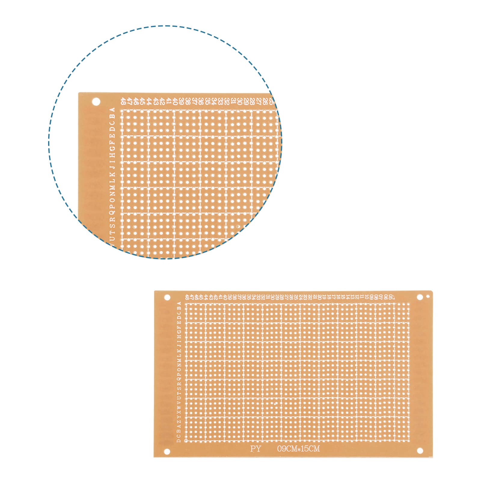 QUARKZMAN 9x15cm Universale Carta Stampato Circuito Scheda x 10pz Singolo Lato Prototipazione Schede per Elettronica Progetti