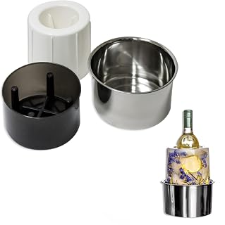 Trademark Innovations Ice Mold Wine Chiller, Flower Ice Cube Mold, Ice Bucket for Champagne, Wine Cooler Bucket