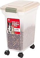 Vista 18 de IRIS USA Contenedor Hermético de Almacenamiento de Comida para Perros, WeatherPro, Hasta 40 libras, Ruedas Removibles, para Contenedor