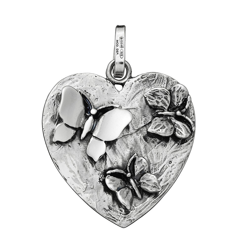 charm Farfalle nel Cuore argento 925 6958