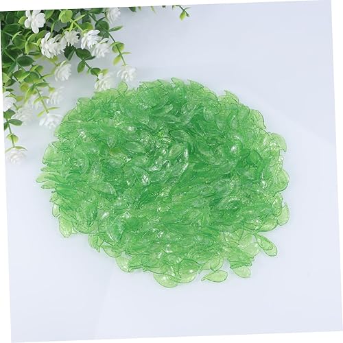 Miniatura 6 de EXCEART Joyas florales Accesorios verdes Joyería de flores Perlas de hoja verde Colgantes de hoja larga de acrílico Colgantes Colgantes Colgantes