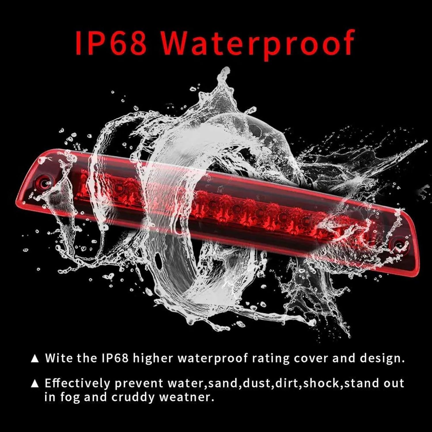 Third Light for Dodge for Ram 1500 2500 3500 for Pickup 1994 1995 1996 1997 1998 1999 2000 2001 High Mount Addition Lamp High Level Light