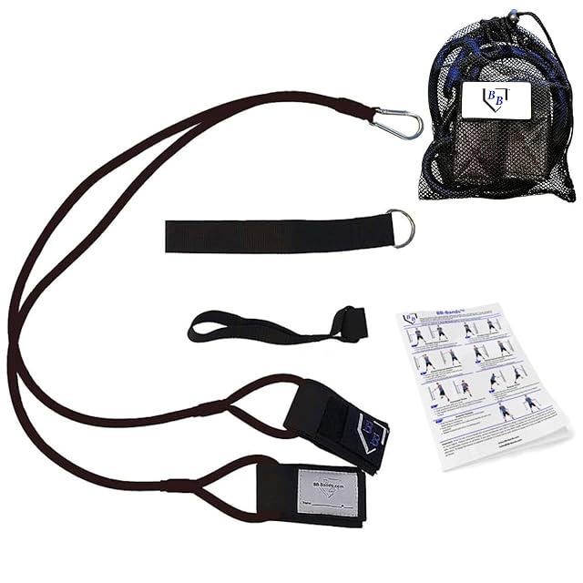 BB Bands Baseball Softball Resistance Training Bands - Arm Strength Pitching Conditioning Equipment 3 Strengths Youth Adult Heavy
