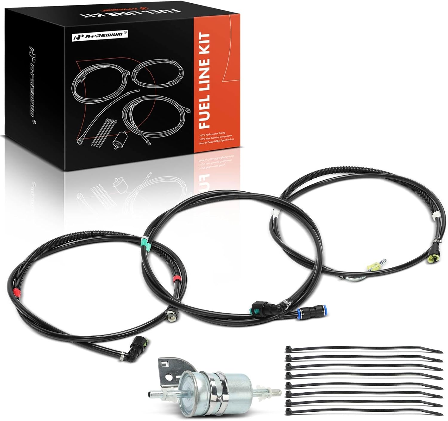 A-Premium Fuel line Kit Compatible with Buick Rendezvous 2002-2004 & Pontiac Aztek 2001-2004, 3.4L, Replace# FL-FG0268, NFR0006