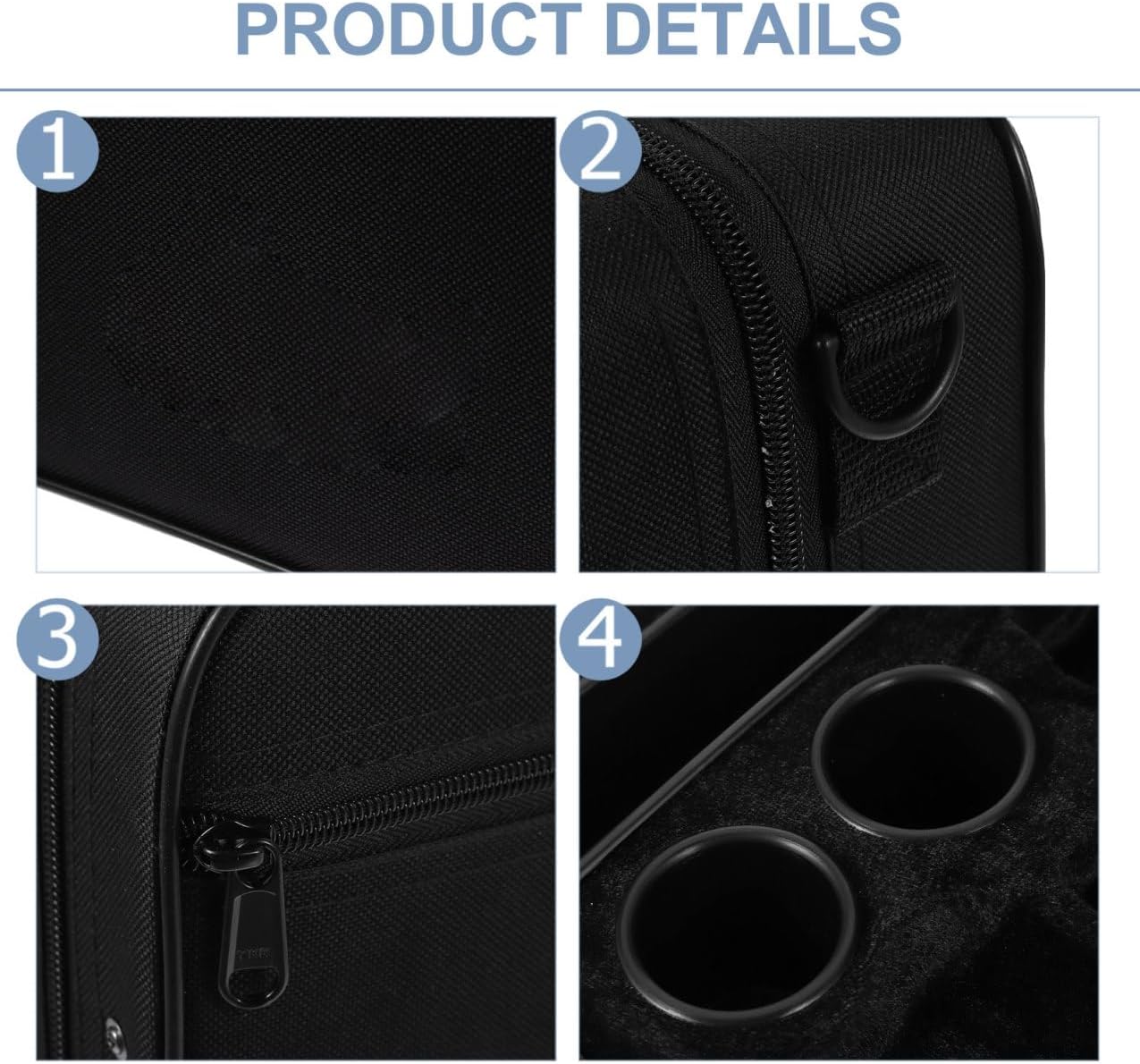 Oxford Cloth Clarinet Storage Bag Carrying Case with Shoulder Strap for Travel and Outdoor Protection of Wind Instruments