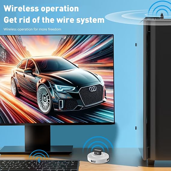 2 Pack Bluetooth 5.1 EDR USB Adapter for PC Receiver - Transmitter for Computer Desktop, Compatible with Laptop, Headset, Speaker, Keyboard, Mouse, Printer, Windows7/10/11