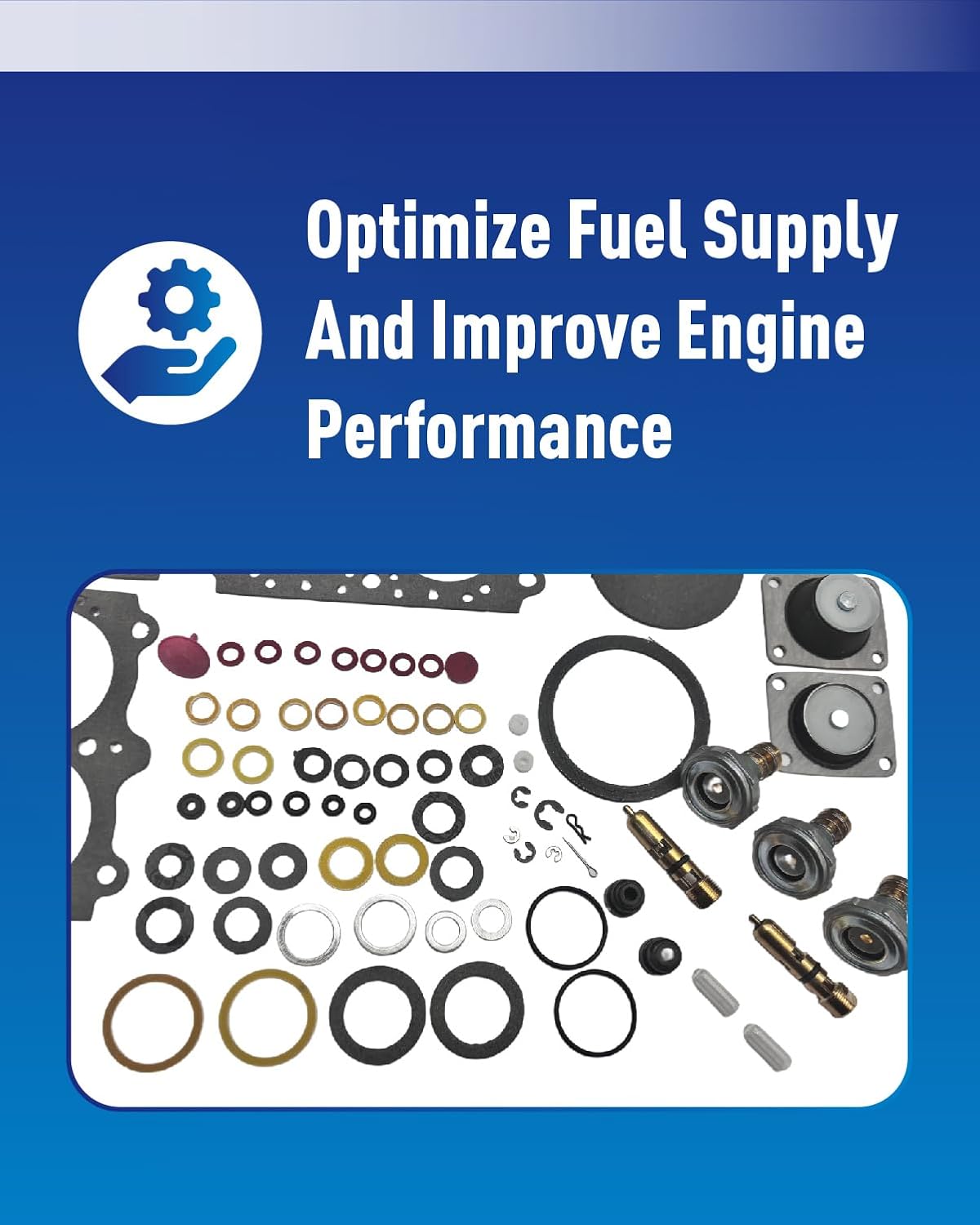 37-485 Carburetor Rebuild Kit Fit for Holley 4150/4150C Carburetors for 600CFM 650CFM 700CFM 750CFM 800CFM 850CFM