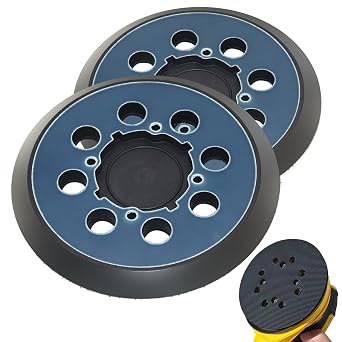 Sander Replacement Pads for Dewalt DWE64233 & N329079,2 Pack 5 Inch 8 Hole Orbital Sanding Pad Compatible with Dewalt DWE6421-B2 DWE6421-B3 DWE6423/6423K DWE6421/6421K Random Orbital Sander