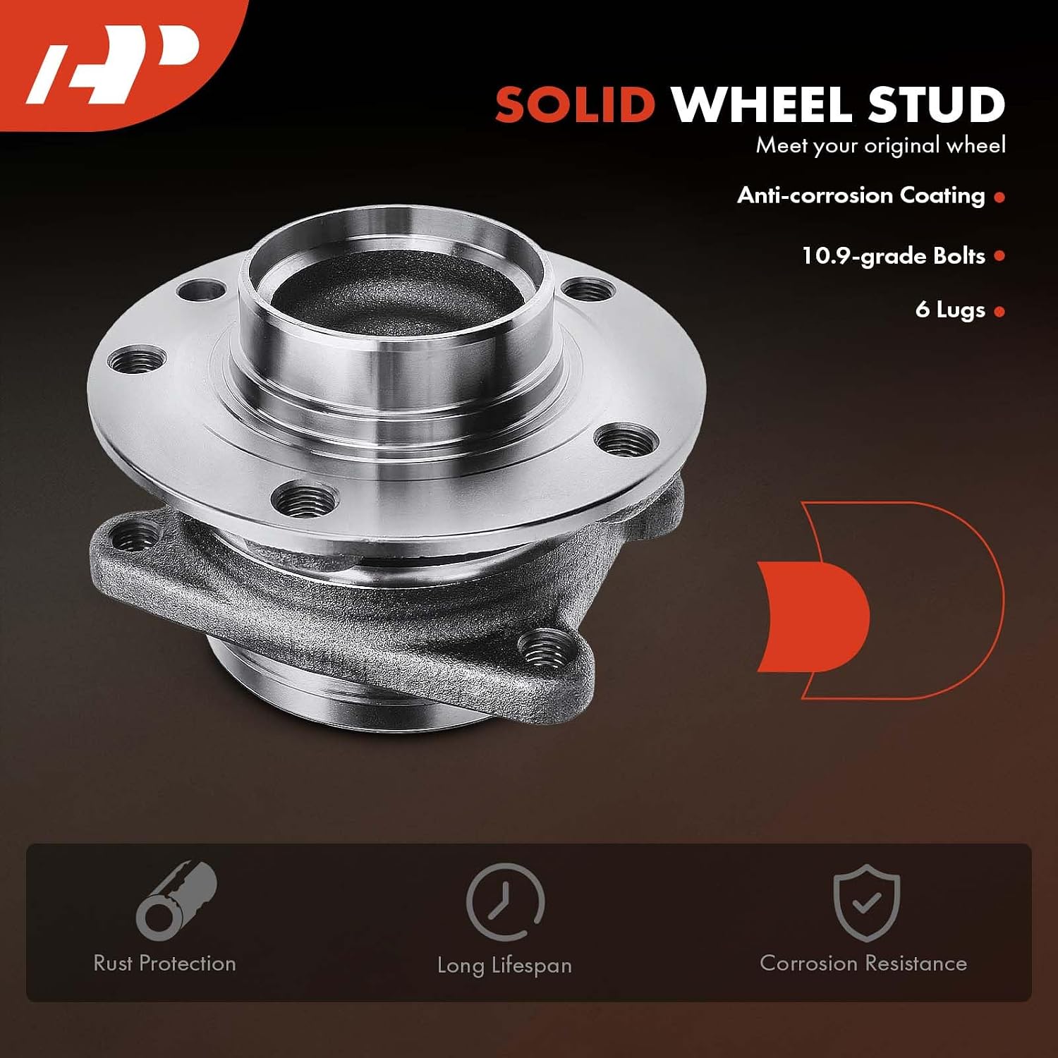 A-Premium 2 x Rear Wheel Bearing and Hub Assembly Compatible with Jeep KL Series Cherokee 2014-2022 & Chrysler 200 2015-2017, FWD Only