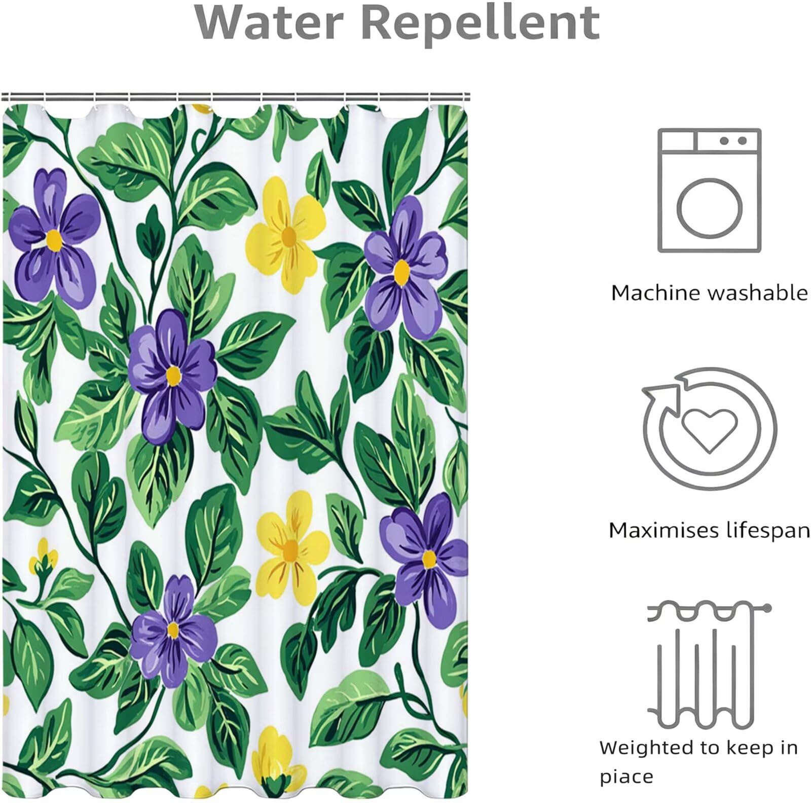 Duschvorhang Grün, Duschvorhang 150x200cm L-261