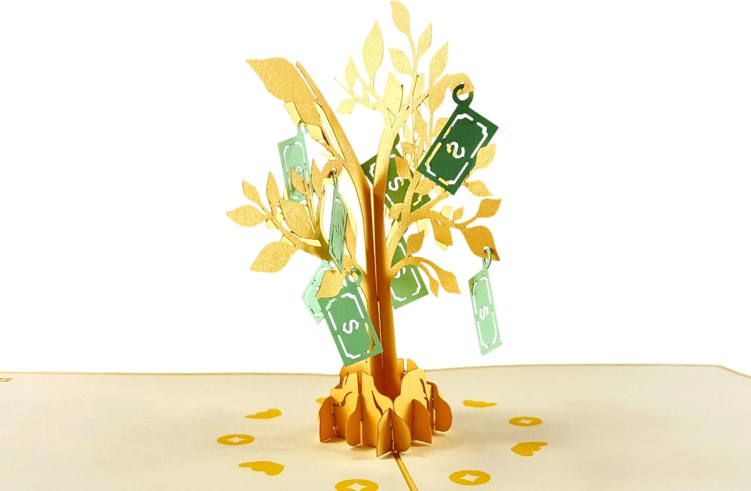 iGifts And Cards Money Tree 3D Pop Up Greeting Card, Good Luck, Wealth, Prosperity, Cute, Half-Fold, Happy Birthday - Image 5