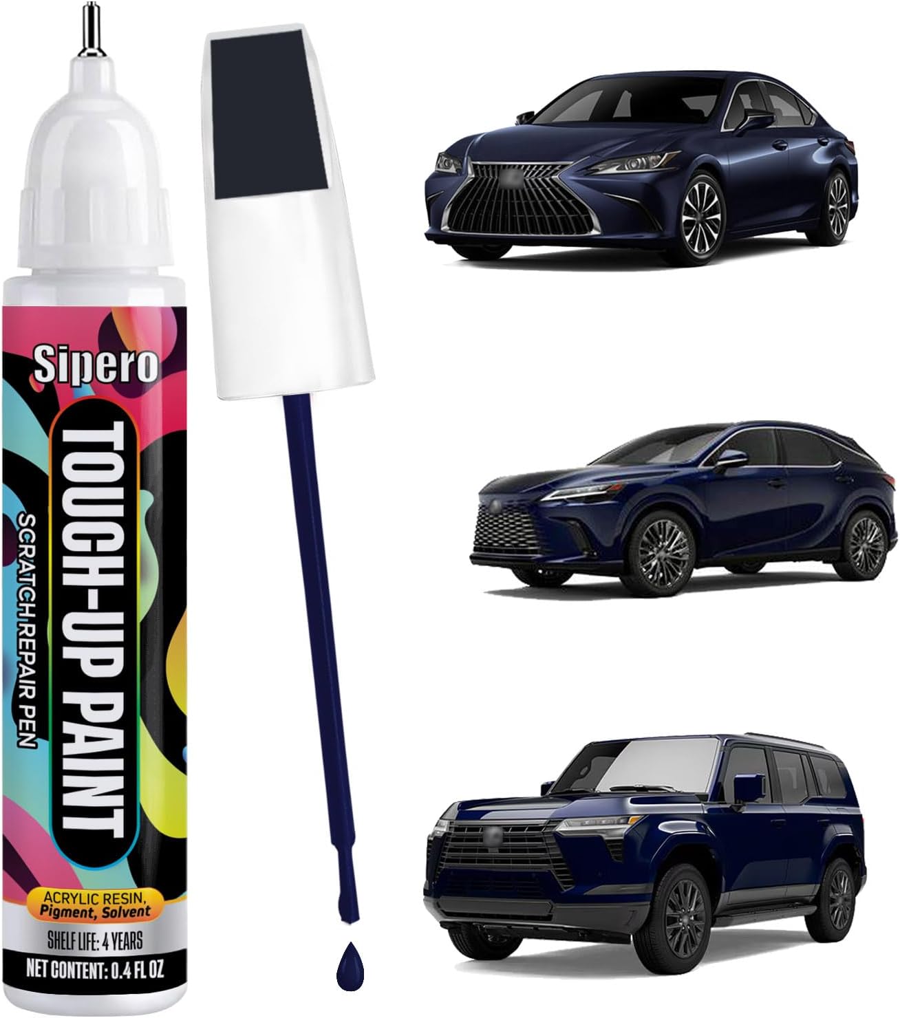 Atomic Silver (1J7) for Lexus Touch Up Paint Pen - Exact OEM Color Match for Chips & Scratches - Compatible with RX, NX, ES, UX