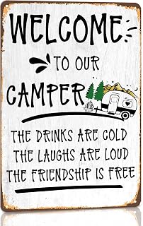 Camper Decor Rv Signs For Campers Camping Metal Signs Camping Accessories Camper Decorations For Inside Campers Gifts Campsite Decorations