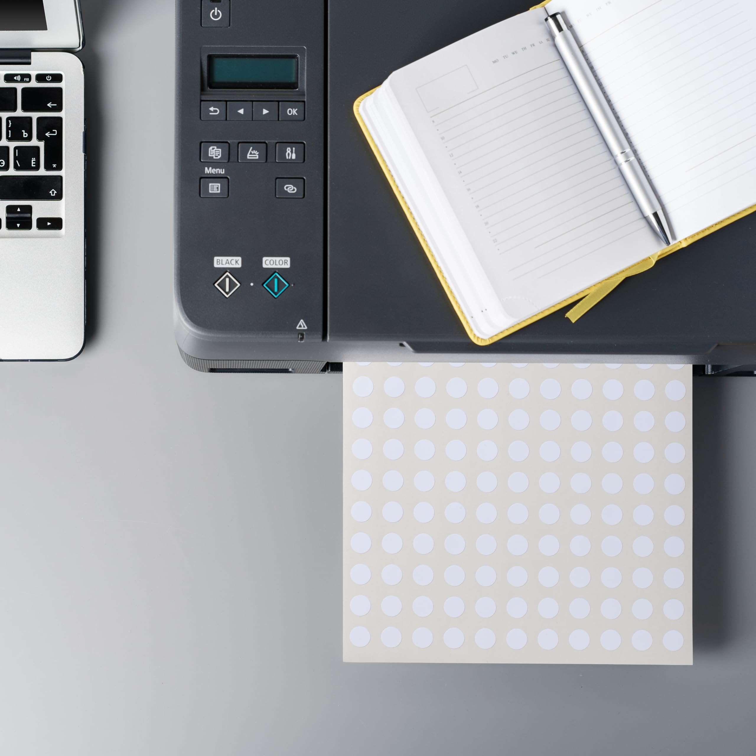 Wasserdichte Etiketten für ätherische Ã–le, 770, 1,3 cm Kreise, ölfest, sehr langlebig, starker Klebstoff